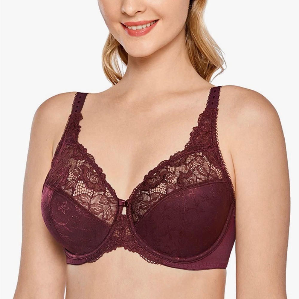 Underwire non-padded minimizer bra